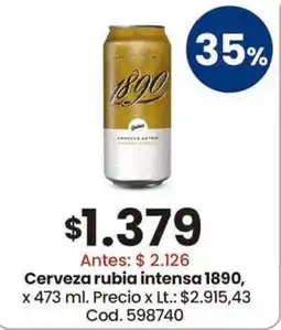 Coto 1890 cerveza rubia intensa oferta