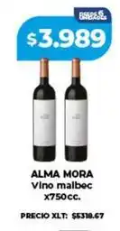 Supermayorista Vital Alma mora - vino malbec x750cc oferta
