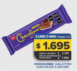 Carrefour Maxi Chocolinas galletitas chocolate oferta