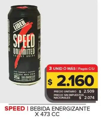 Carrefour Maxi Speed bebida energizante oferta