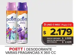 Carrefour Maxi Poett desodorante varias fragancias oferta