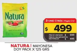 Carrefour Maxi Natura mayonesa doy pack oferta