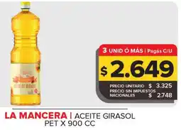 Carrefour Maxi La mancera aceite girasol pet oferta