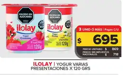 Carrefour Maxi Ilolay yogur varias presentaciones oferta