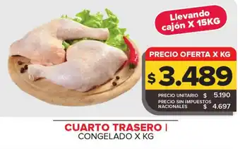 Carrefour Maxi Cuarto trasero congelado oferta