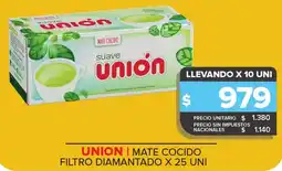 Carrefour Maxi Unión mate cocido filtro diamantado oferta