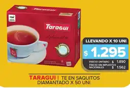 Carrefour Maxi Taragui te en saquitos diamantado oferta