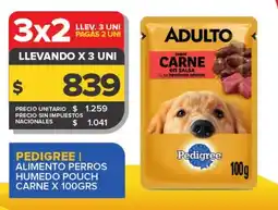 Carrefour Maxi Pedigree alimento perros humedo pouch carne oferta