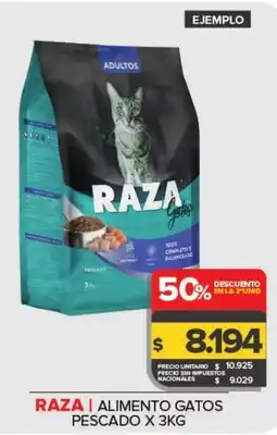 Carrefour Maxi Raza alimento gatos pescado oferta