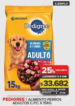 Carrefour Maxi Pedigree alimento perros adultos c.p.c oferta
