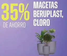 Supermercados Vea Macetas beruplast, de ahorro cloro oferta