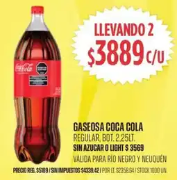 Supermercados Vea Coca cola gaseosa regular, bot. oferta
