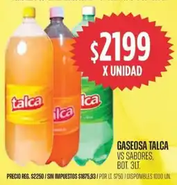 Supermercados Vea Talca gaseosa vs sabores, bot. oferta