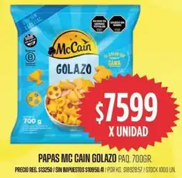 Supermercados Vea McCain papas golazo paq. oferta