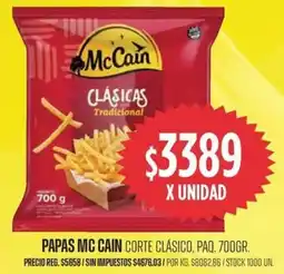 Supermercados Vea McCain papas corte clásico, paq. oferta