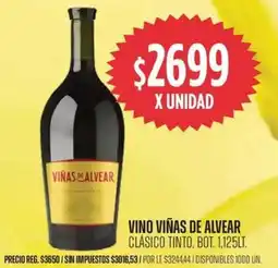 Supermercados Vea Viñas de alvear vino clásico tinto, bot. oferta