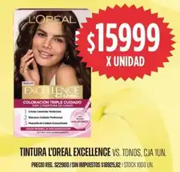 Supermercados Vea L'oreal tintura excellence vs. tonos, cja oferta