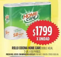 Supermercados Vea Home care rollo cocina doble hoja oferta