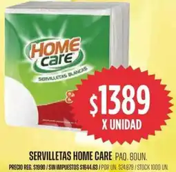 Supermercados Vea Home care servilletas paq. oferta