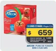 Carrefour Maxi Arcor - pure de tomate oferta