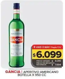 Carrefour Maxi Gancia - aperitivo americano oferta