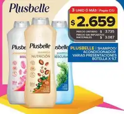 Carrefour Maxi Plusbelle - shampoo/acondicionador oferta