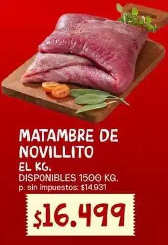 Supermercados Vea Matambre de novillito oferta