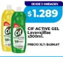 Supermayorista Vital Cif active gel lavavajillas oferta