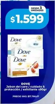 Supermayorista Vital Dove jabón del care / cuidado & protección / exfoliante oferta