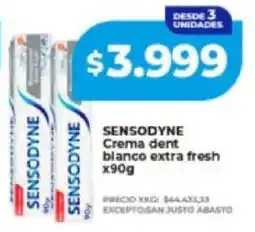 Supermayorista Vital Sensodyne crema dent blanco extra fresh oferta