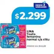 Supermayorista Vital Lina toalla femenina normal c/a oferta