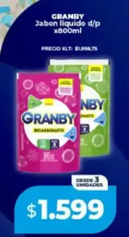 Supermayorista Vital Granby jabón líquido d/p oferta