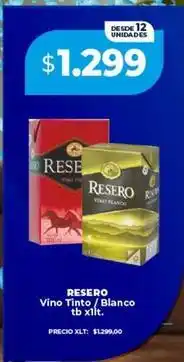 Supermayorista Vital Resero - vino tinto / blanco oferta