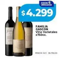 Supermayorista Vital Familia gascon - vino varietales oferta
