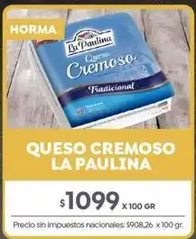 Jumbo La paulina - queso cremoso oferta
