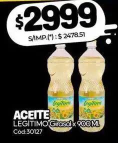 Diarco Legítimo aceite girasol oferta