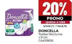 Diarco Doncella - toallas nocturna x 8 un. cód:59826 oferta