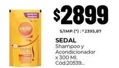 Diarco Sedal - shampoo y acondicionador x 300 ml. cód:20539 oferta