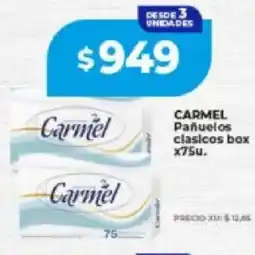 Supermayorista Vital Carmel pañuelos clasicos box oferta