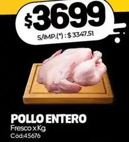 Diarco Pollo entero fresco x kg cód:45676 oferta