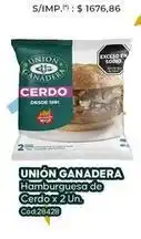 Diarco Union ganadera - hamburguesa de cerdo x 2 un. cód:28428 oferta