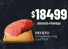 Diarco Peceto congelado x kg. cód:17651 oferta