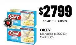 Diarco Okey - manteca x 200 gr. cód:8035 oferta