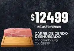Diarco Carre de cerdo deshuesado cód:28299 oferta