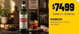 Diarco Gancia - americano x 1.25 lt. cód: 27648 oferta