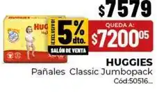 Diarco Huggies - pañales classic jumbopack cód:50516 oferta