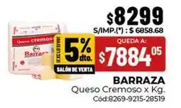 Diarco Barraza - queso cremoso x kg oferta