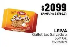 Diarco Leiva - galletitas salvado x 330 gr. cód:22409 oferta