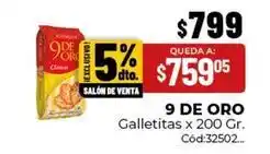 Diarco 9 de oro - galletitas x 200 gr oferta