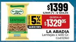 Diarco La abadia - lentejas cód:12360 oferta